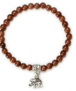 One Tribe Apparel Jewelry Brown Elephant Bracelet - Honesty & Stability
