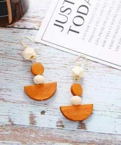 17KM Official Store Brown Vintage Drop Earrings Boho Clothing