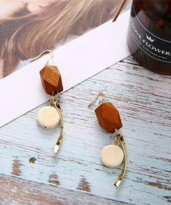 17KM Official Store Brown Vintage Drop Earrings Boho Clothing