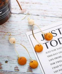 17KM Official Store Brown Vintage Drop Earrings Boho Clothing