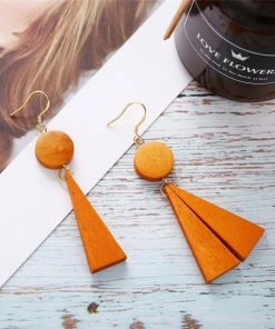 17KM Official Store Brown Vintage Drop Earrings Boho Clothing