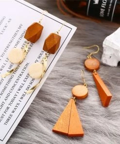 17KM Official Store Brown Vintage Drop Earrings Boho Clothing