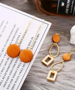 17KM Official Store Brown Vintage Drop Earrings Boho Clothing