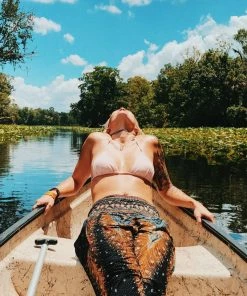 Napat Brown & Yellow Peacock Harem Pants