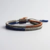 AMIU Handmade Store Jewelry Green, Brown, & Navy Buddhist Tibetan Bracelets