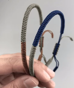 AMIU Handmade Store Jewelry Green, Brown, & Navy Buddhist Tibetan Bracelets