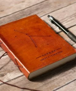 Soothi Cancer Zodiac Handmade Leather Journal Accessories