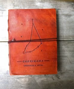 Soothi Capricorn Zodiac Handmade Leather Journal