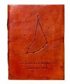 Soothi Capricorn Zodiac Handmade Leather Journal