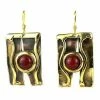 Brass Images (E) Carnelian Mountain Brass Earrings (GC)