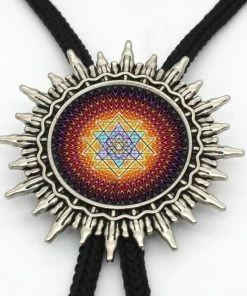 Muyoo Store Bolo Tie Sri Yantra Necklace Jewelry