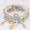 LEMOER Official Store Colorful Beads Charm Bracelets Jewelry