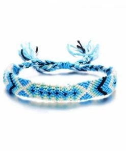 17KM Official Store Colorful Braided Tassel Friendship Bracelets Jewelry