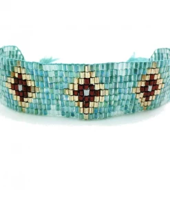 AMIU Handmade Store Colorful Glass Beads Friendship Bracelets In 4 Colors Jewelry