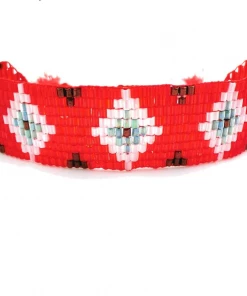 AMIU Handmade Store Colorful Glass Beads Friendship Bracelets In 4 Colors Jewelry