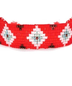 AMIU Handmade Store Colorful Glass Beads Friendship Bracelets In 4 Colors Jewelry