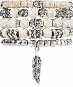 ArtiLady Jewelry (Stylish Designer Brand) Colorful Stone Budha Bracelets