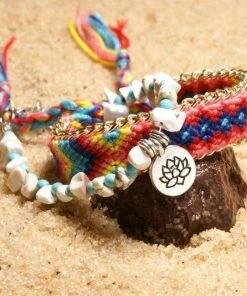 ArtiLady Jewelry (Stylish Designer Brand) Colorful Tribal Beach Anklets/Bracelets