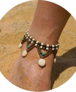 ArtiLady Jewelry (Stylish Designer Brand) Colorful Tribal Beach Anklets/Bracelets