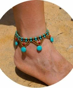 ArtiLady Jewelry (Stylish Designer Brand) Colorful Tribal Beach Anklets/Bracelets