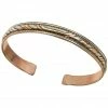 DZI (J) Copper And Brass Cuff Bracelet: Healing Twist (GC)