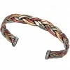 DZI (J) Copper And Brass Cuff Bracelet: Healing Weave (GC) Jewelry