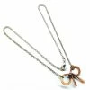 Lexi Butler Designs Copper And Silver Filled Wire Wrapped Bow Tie Necklace