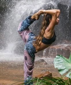 Napat Copper & Blue Honey Hive Harem Pants