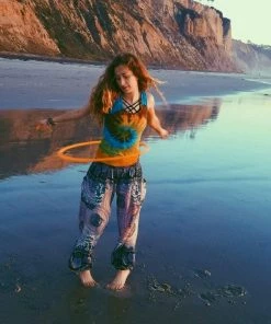 Napat Copper & Blue Honey Hive Harem Pants