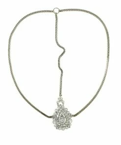 Kristin Perry Crusted Medallion Chain Headpiece