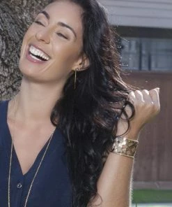 ClaudiaG Collection Jewelry Cuffed Bracelet Gold