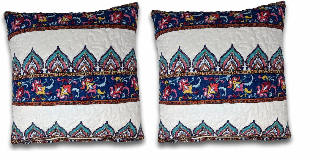 DaDa Bedding Collection Home DaDa Bedding Set Of Two Bohemian Earthy Meadow Throw Pillow Covers, 18" X 18", 2-PCS (160553-9-CC) 4 DaDa Bedding Collection Home DaDa Bedding Set Of Two Bohemian Earthy Meadow Throw Pillow Covers, 18" X 18", 2-PCS (160553-9-CC)
