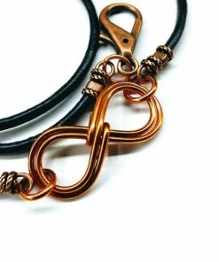 Lexi Butler Designs Double Infinity Gender Neutral Leather Wrap Bracelet Jewelry