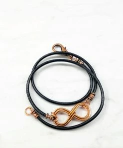 Lexi Butler Designs Double Infinity Gender Neutral Leather Wrap Bracelet Jewelry
