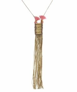 SLATE + SALT Jewelry Double Tassel Necklace
