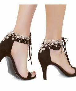 Kristin Perry Draping Crystals Anklet Jewelry