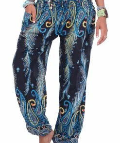 Napat Electric Blue Peacock Pants