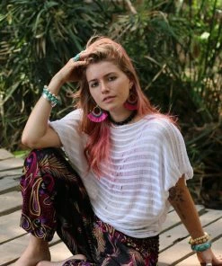 Napat Electric Pink Peacock Pants