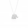 Sincerely Silver Elephant Necklace - Solid Sterling Silver Jewelry