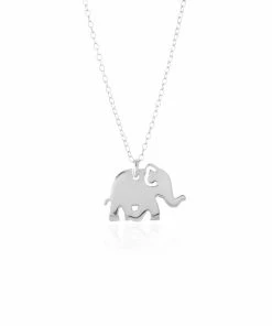 Sincerely Silver Elephant Necklace - Solid Sterling Silver Jewelry