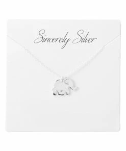Sincerely Silver Elephant Necklace - Solid Sterling Silver Jewelry 8 Sincerely Silver Elephant Necklace - Solid Sterling Silver Jewelry