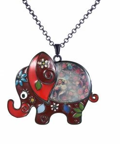 D&Rui Jewelry Zhiying Store Elephant Pendant Necklace