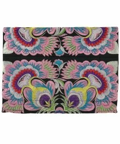 SLATE + SALT Embroidered Flower Clutch Boho Bags