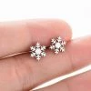 Fashion Hut Jewelry Fashion Snowflake Stud Earrings Christmas Earrings