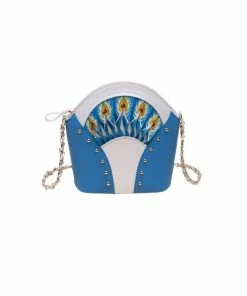 Bellorita Feather Blue Shoulder Bag