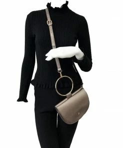 Melie Bianco Boho Bags Felix Pewter Crossbody Bag