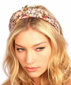 Kristin Perry Floral Silk Knot Headband