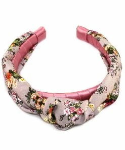 Kristin Perry Floral Silk Knot Headband