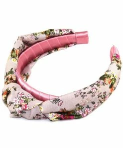 Kristin Perry Floral Silk Knot Headband 7 Kristin Perry Floral Silk Knot Headband