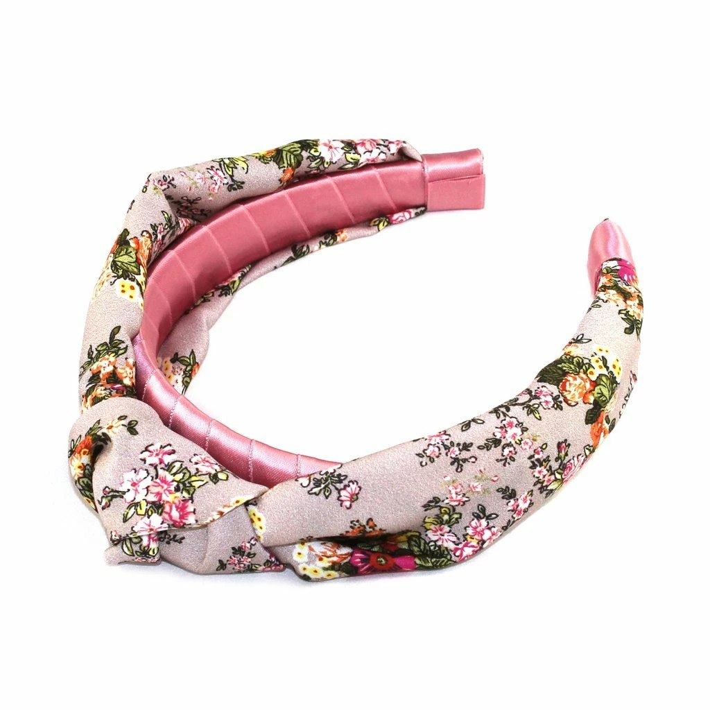 Kristin Perry Floral Silk Knot Headband 5 Kristin Perry Floral Silk Knot Headband